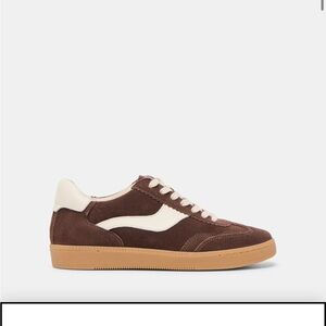 Dolce Vita Brown and Cream Sneakers
